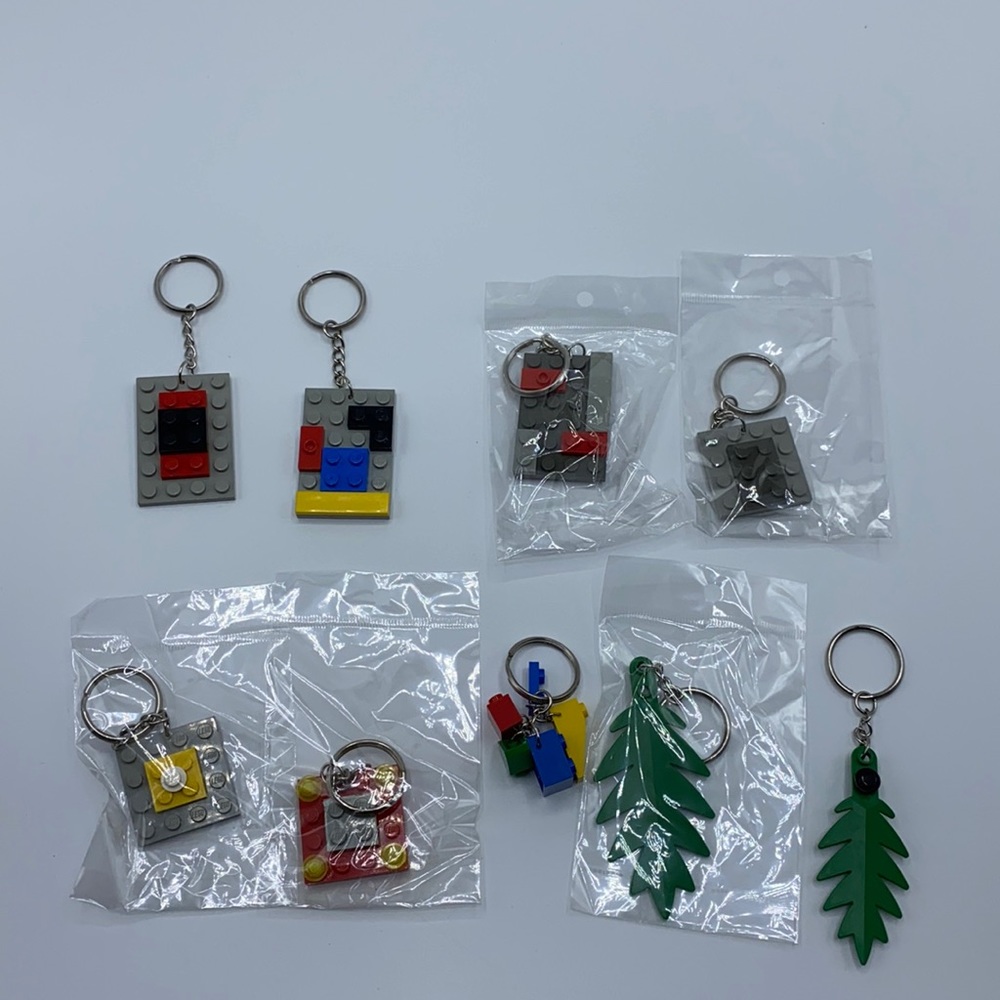 Lego Keychain Handmade Legos Key Chain lot 9